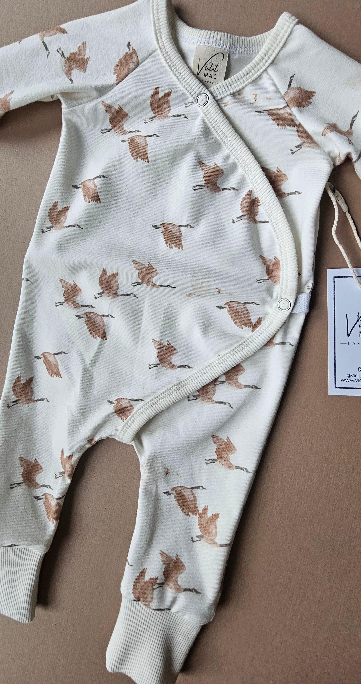 Geese Wrap Romper