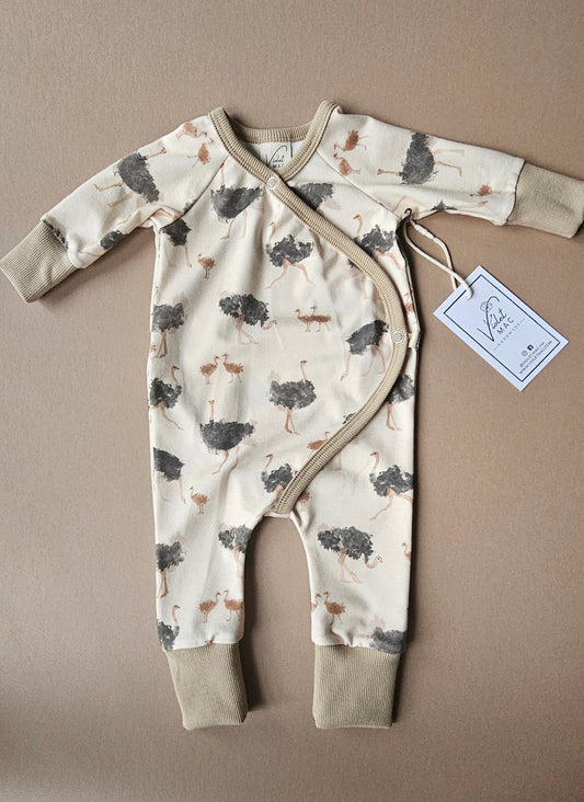 Ostrich Wrap Romper