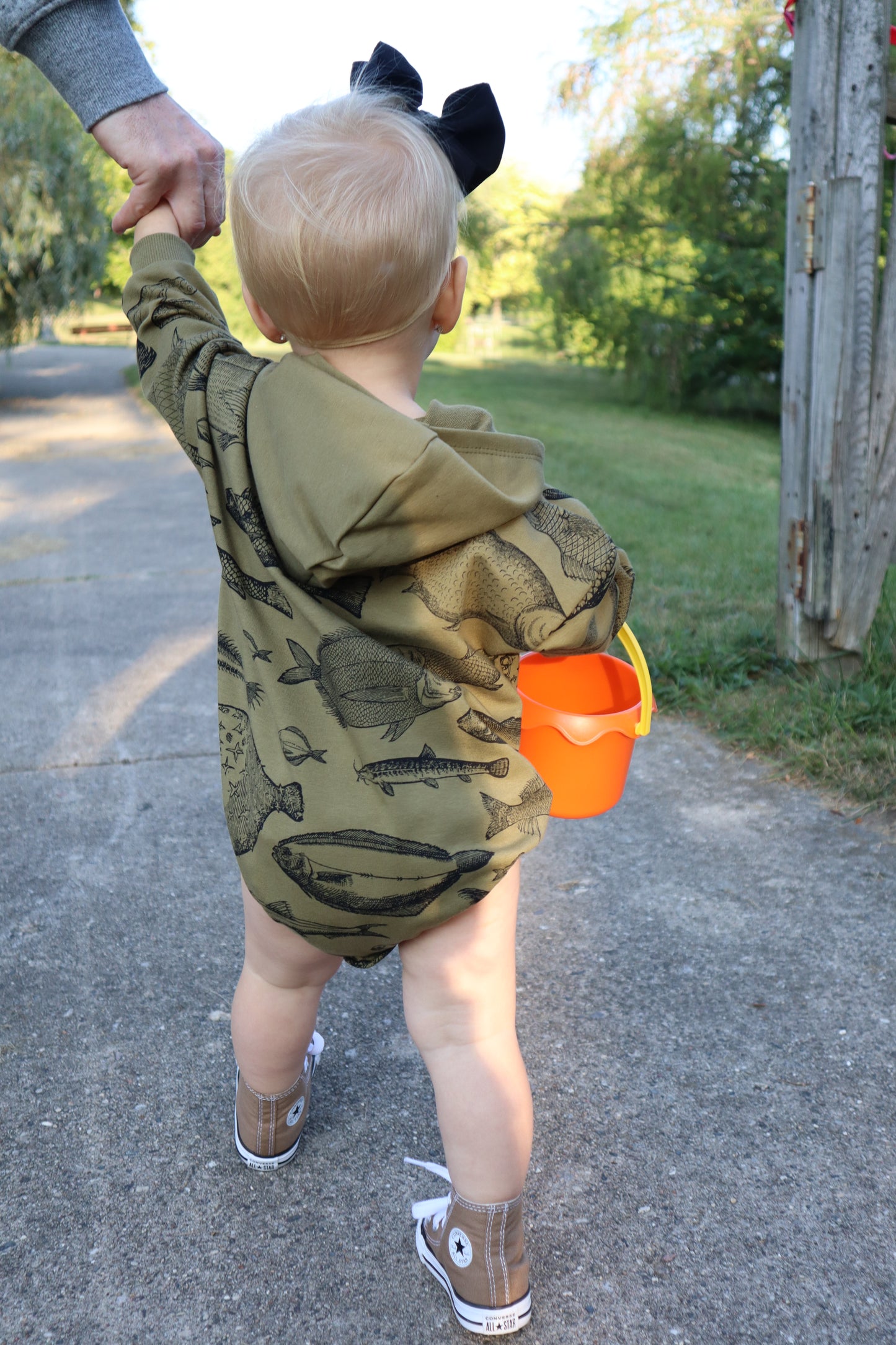 Fish Study Sweater Romper