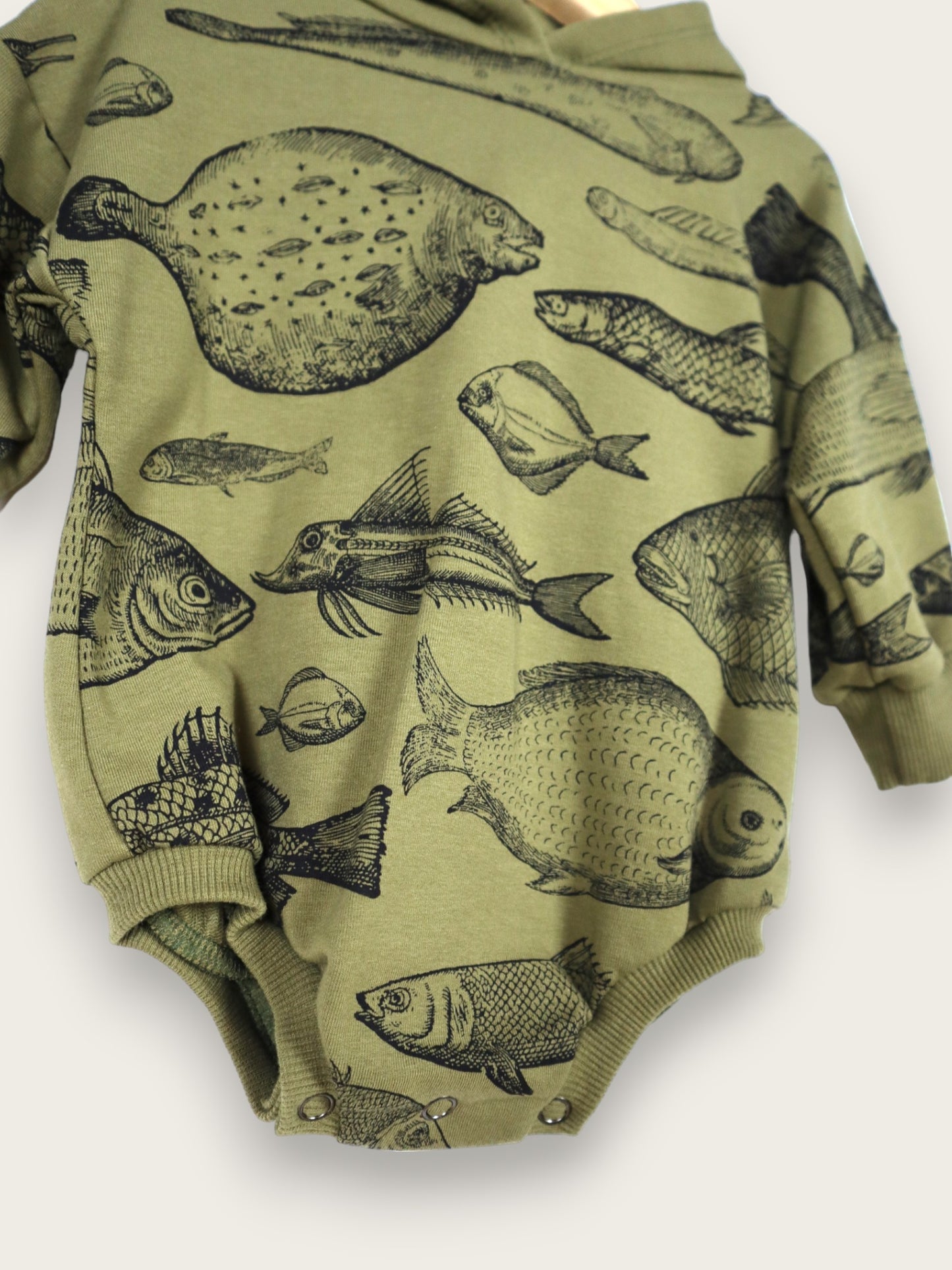 Fish Study Sweater Romper