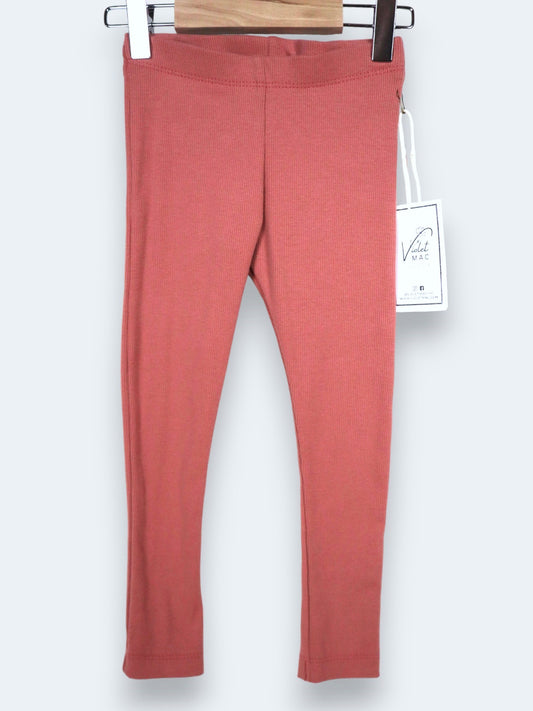 Pink Rib Leggings