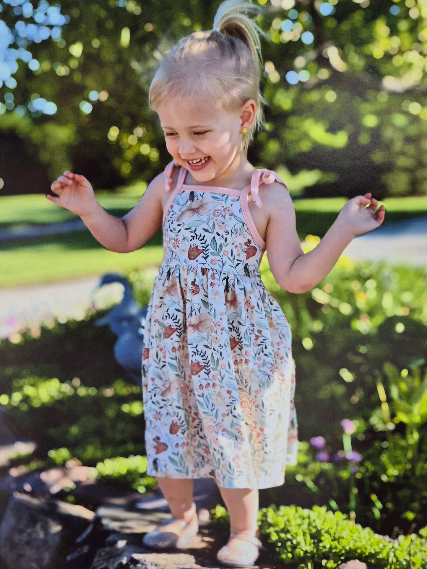 Bugs Band Tie Strap Dress