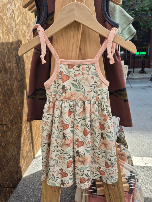 Bugs Band Tie Strap Dress